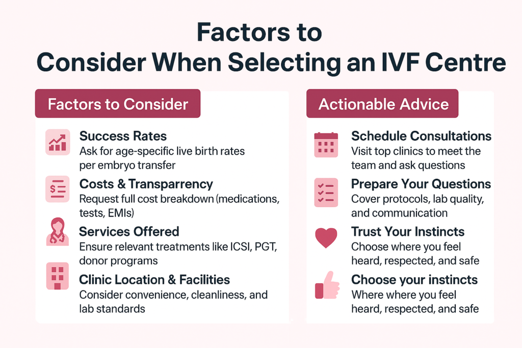 Factors consider when to choose IVF Centre - Shinefertility